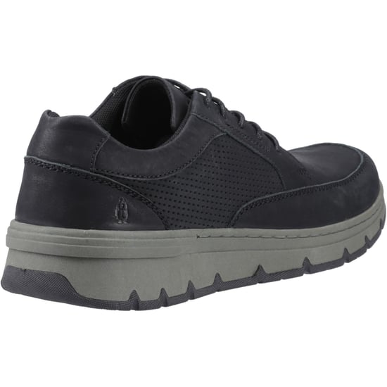 Hush Puppies Nelson Leren Heren Zwarte Veterschoenen - Image 2