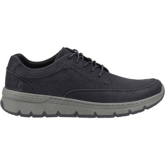 Hush Puppies Nelson Leren Heren Zwarte Veterschoenen - Image 5