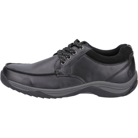 Hush Puppies Derek Leren Mannen Zwarte Veterschoenen - Image 6