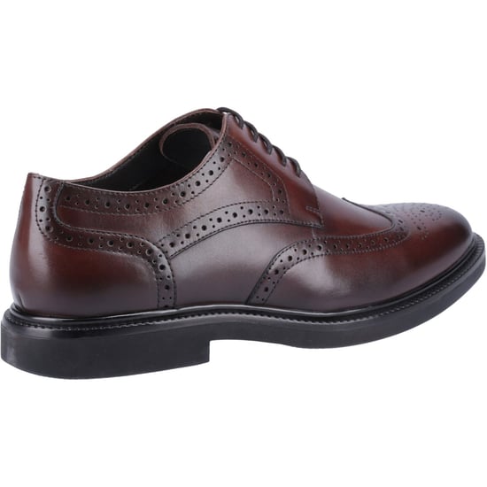 Hush Puppies Kingston Leren Chocolade Brogue Schoenen voor Mannen - Image 2