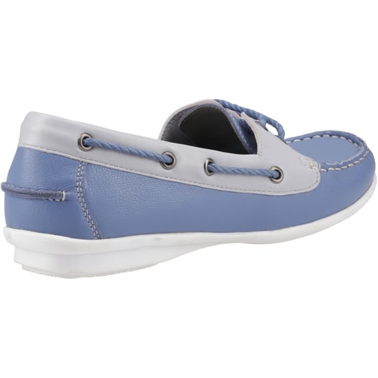 Hush Puppies Irene Leren Dames Blauwe Bootschappen - Image 2