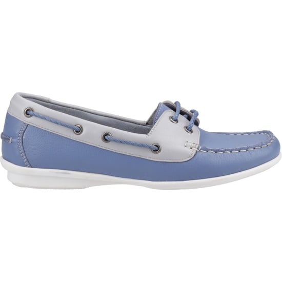 Hush Puppies Irene Leren Dames Blauwe Bootschappen - Image 5