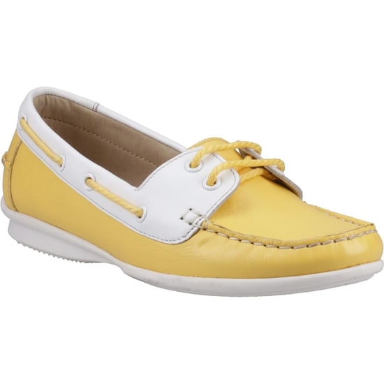 Hush Puppies Irene Leren Damen Gele Bootschoen - Image 1