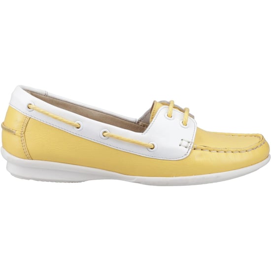 Hush Puppies Irene Leren Damen Gele Bootschoen - Image 5
