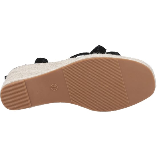 Hush Puppies Jenny Espadrille Wedge Suède Dames Zwarte Wedges - Image 3