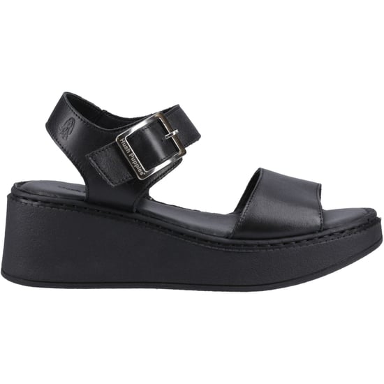 Hush Puppies Beatrix Wedge Dames Zwarte Sleehakken Van Leer - Image 5