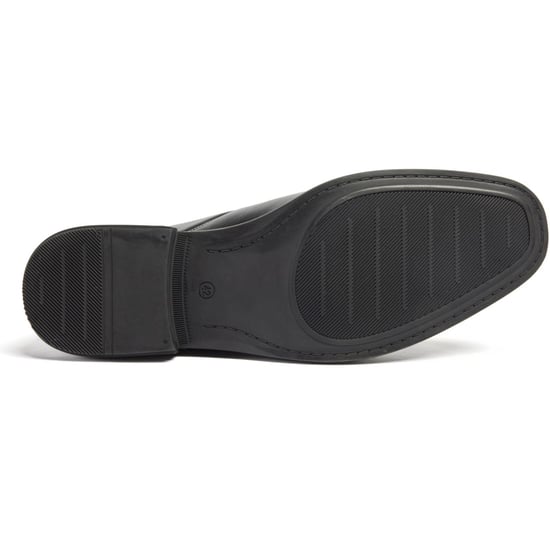 Pod Smyth Leren Heren Zwarte Veterschoenen - Image 3