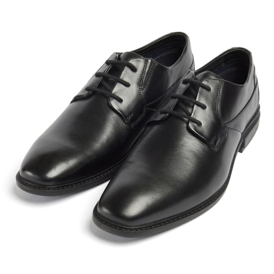 Pod Smyth Leren Heren Zwarte Veterschoenen - Image 6