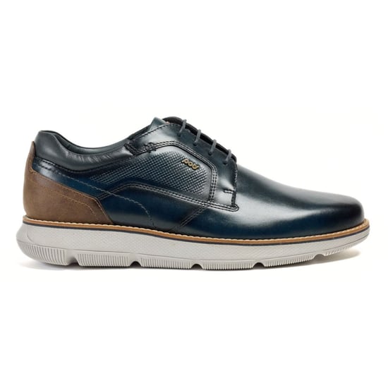 Pod Finch Leren Heren Navy Veterschoenen - Image 4