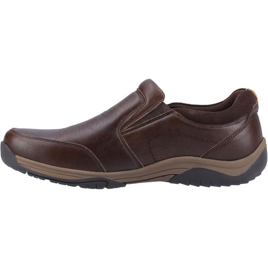 Hush Puppies Donald Leren Mannen Koffie Moccasins Schoenen - Image 4