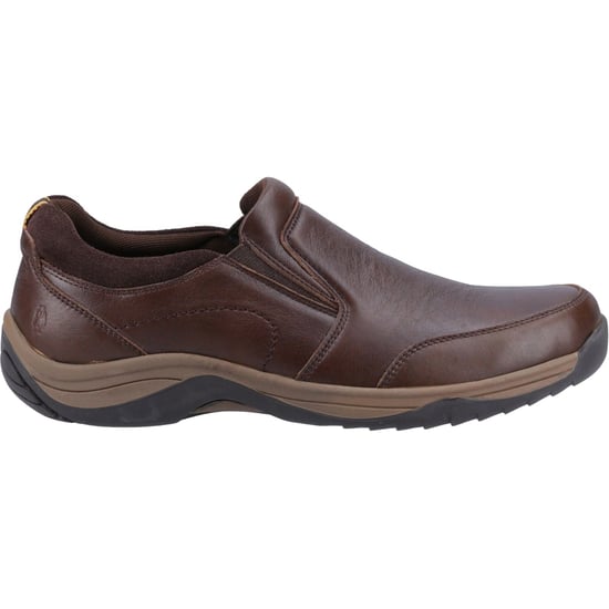 Hush Puppies Donald Leren Mannen Koffie Moccasins Schoenen - Image 5