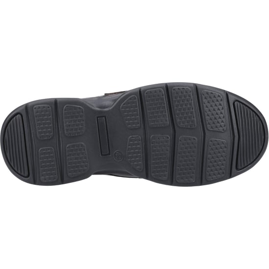 Hush Puppies Hector Leren Heren Bruine Moccasins Schoenen - Image 3