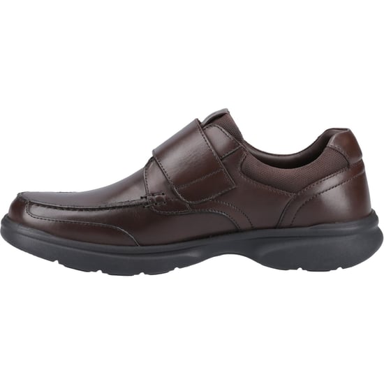 Hush Puppies Hector Leren Heren Bruine Moccasins Schoenen - Image 4