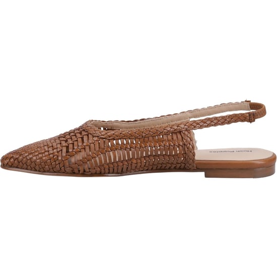 Hush Puppies Dalia Woven Leren Dames Tan Platte Schoenen - Image 4