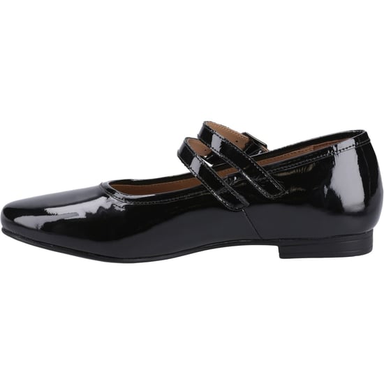 Hush Puppies Nancy Mary Jane Leren Dames Zwarte Ballerina's - Image 4