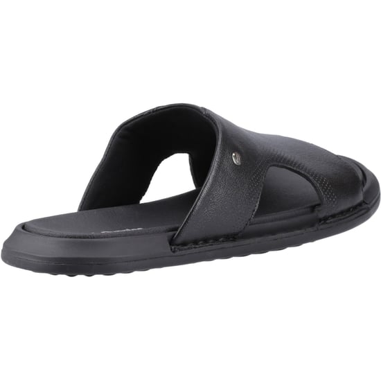 Hush Puppies Callum Slide Leder Heren Zwarte Sandalen - Image 2