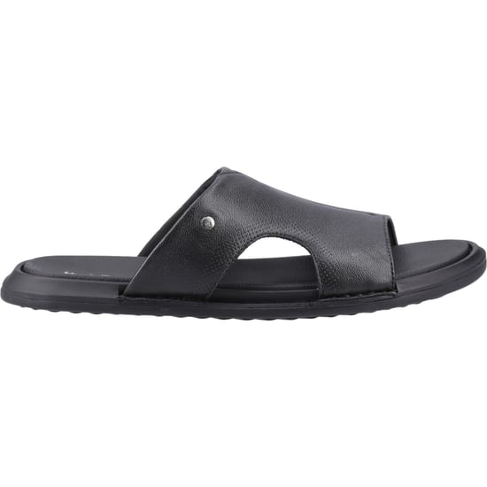Hush Puppies Callum Slide Leder Heren Zwarte Sandalen - Image 5