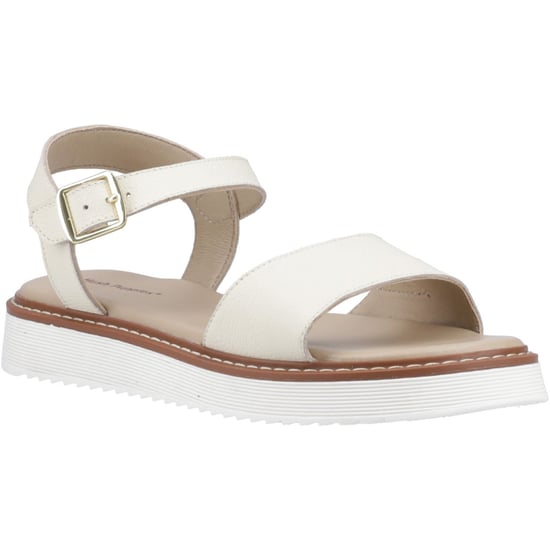 Hush Puppies Cassie Nubuck Dames Crème Sandalen - Image 1