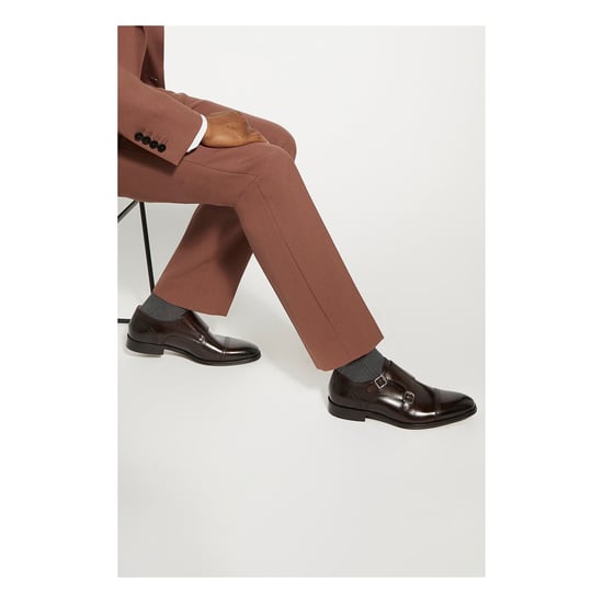 Dune Saloon Leren Bruine Dubbele Monk Schoenen voor Mannen - Image 5