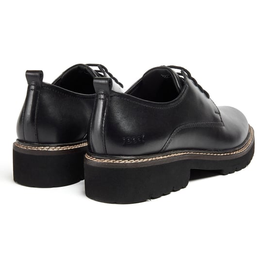 Pod Kris Leren Dames Zwarte Derby Schoenen - Image 2