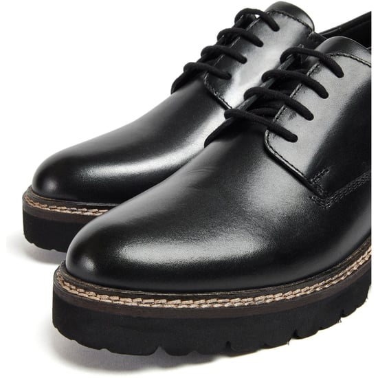 Pod Kris Leren Dames Zwarte Derby Schoenen - Image 4