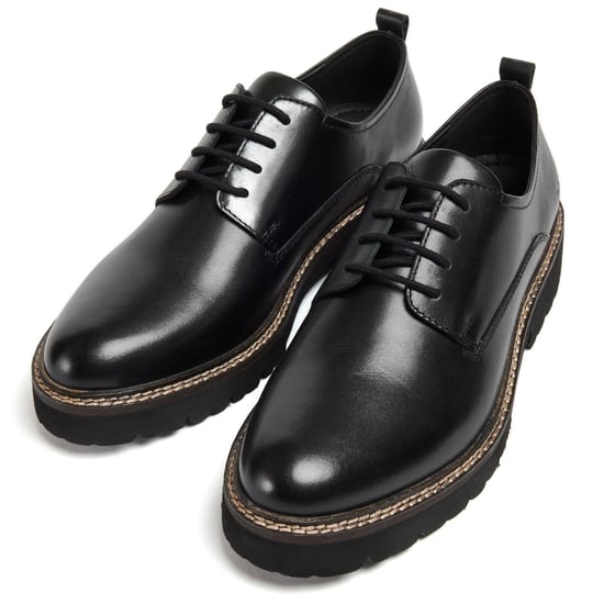 Pod Kris Leren Dames Zwarte Derby Schoenen - Image 5