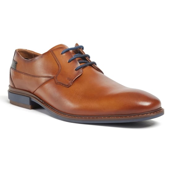 Pod Smyth Leren Heren Cognac Veterschoenen - Image 1