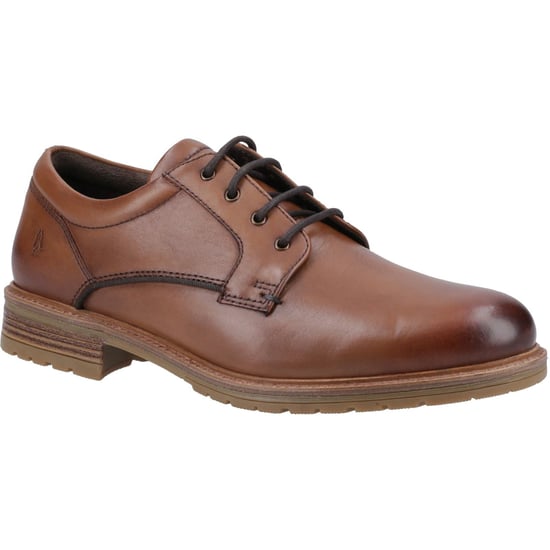 Hush Puppies Richie Leren Herenschoenen in Tan met Veters - Image 1