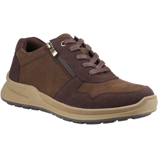 Hush Puppies Alexander Leren Heren Bruine Veterschoenen - Image 1