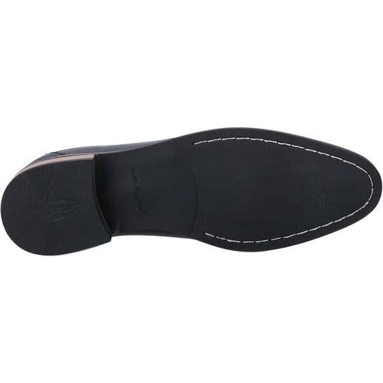 Hush Puppies Donovan Leren Heren Zwarte Instappers - Image 3