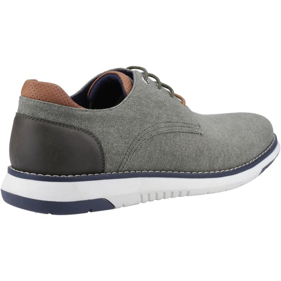 Hush Puppies Bruce Canvas Heren Khaki Veterschoenen - Image 2