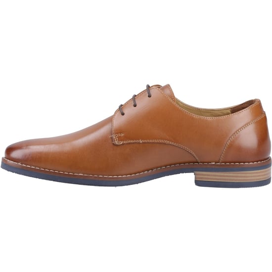 Hush Puppies Mike Leren Heren Lichtbruine Veterschoenen - Image 4