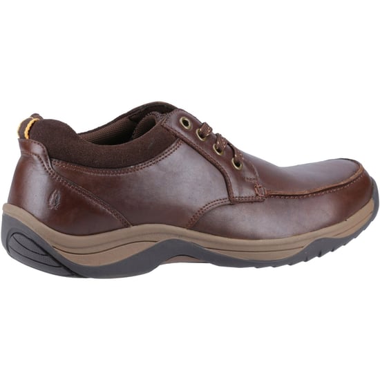 Hush Puppies Derek Leren Herenschoenen met Veters in Koffiekleur - Image 2