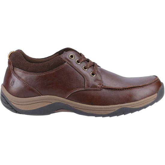 Hush Puppies Derek Leren Herenschoenen met Veters in Koffiekleur - Image 5