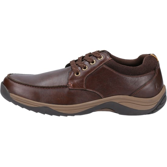 Hush Puppies Derek Leren Herenschoenen met Veters in Koffiekleur - Image 6