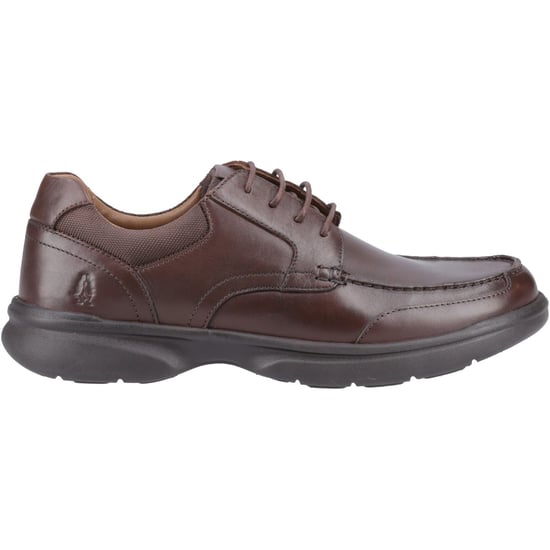Hush Puppies Hugh Lederen Heren Bruine Veterschoenen - Image 5
