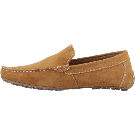 Hush Puppies Ralph Suede Leren Heren Tan Instappers - Image 4