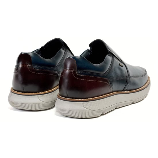 Pod Fowler Leren Heren Navy Loafers - Image 2