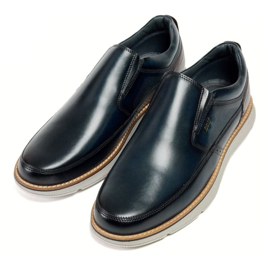 Pod Fowler Leren Heren Navy Loafers - Image 5