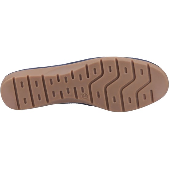 Hush Puppies Shelby Suède Dames Navy Instappers - Image 3