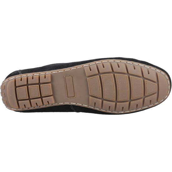 Hush Puppies Ralph Suède Leren Mannelijke Zwarte Instappers - Image 3