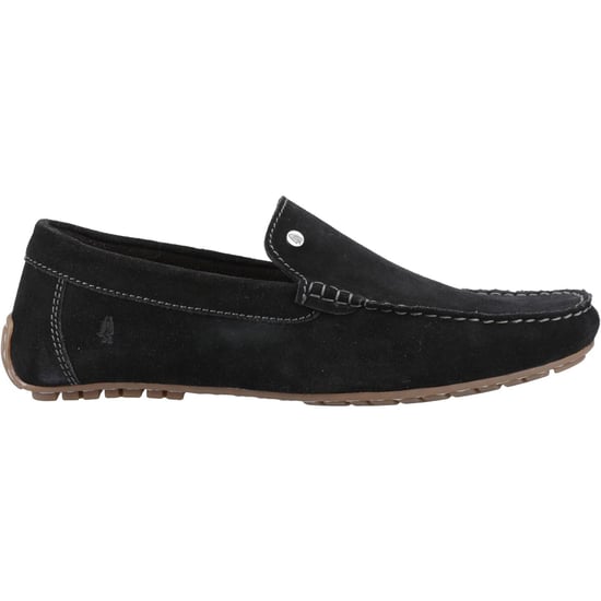 Hush Puppies Ralph Suède Leren Mannelijke Zwarte Instappers - Image 5