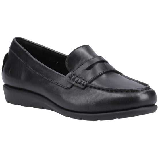 Hush Puppies Shelby Leren Dames Zwarte Instappers - Image 1