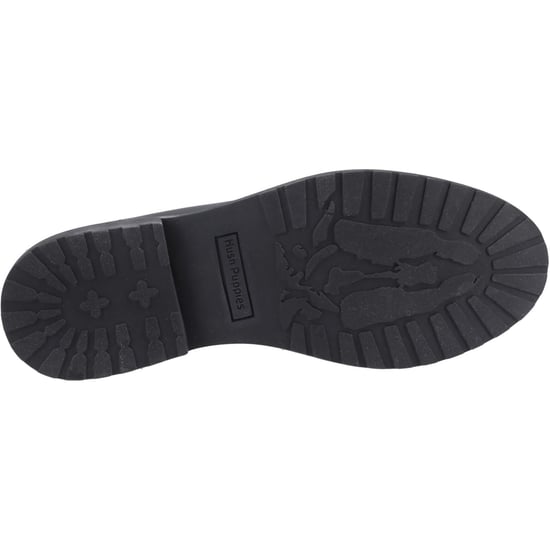 Hush Puppies Verity Kiltie Leren Dames Zwarte Instappers - Image 3