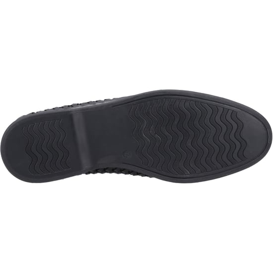 Hush Puppies Bowie Leren Heren Zwarte Instappers - Image 3