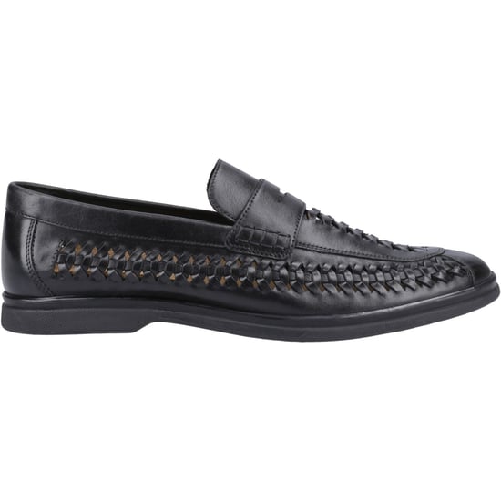 Hush Puppies Bowie Leren Heren Zwarte Instappers - Image 5