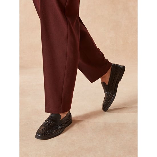 Hush Puppies Bowie Leren Heren Zwarte Instappers - Image 6