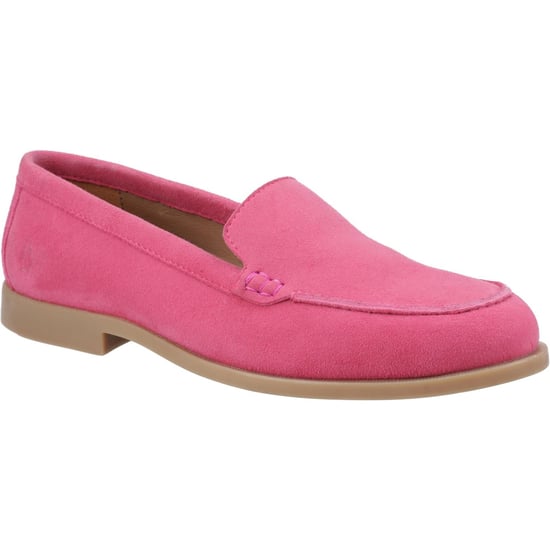 Hush Puppies Natasha Leren Dames Roze Instappers - Image 1