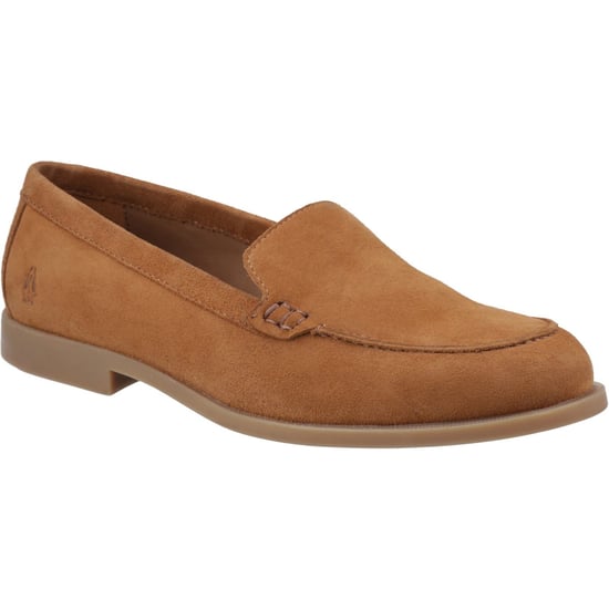 Hush Puppies Natasha Leren Dames Tan Loafers - Image 1