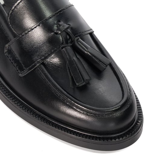 Dune Garda Leren Vrouwen Zwarte Loafers - Image 5